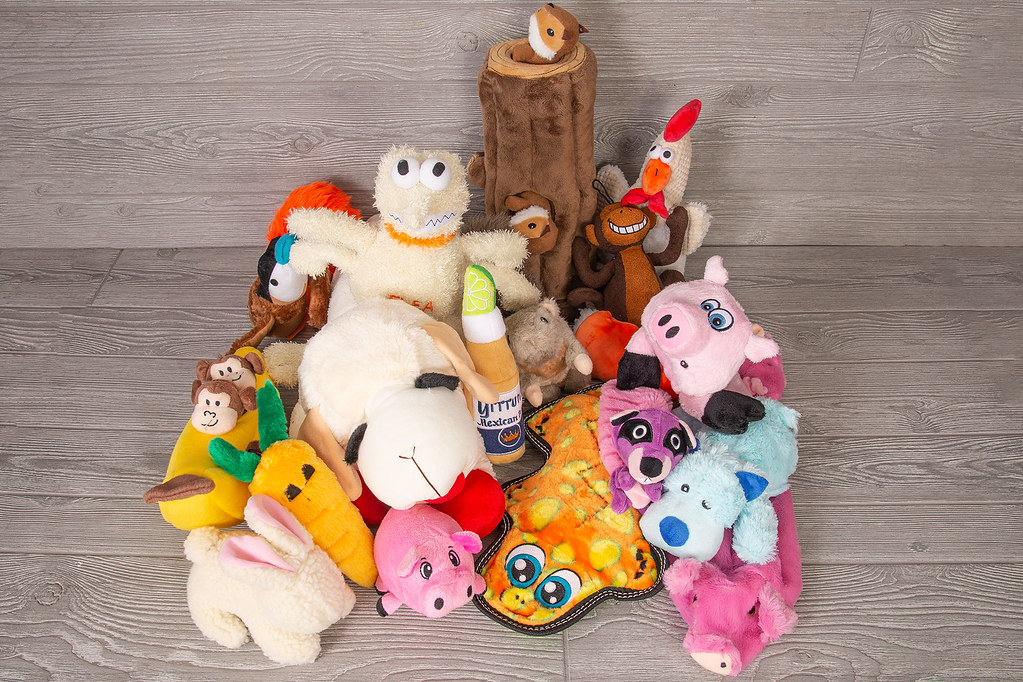 A picture of dog toys